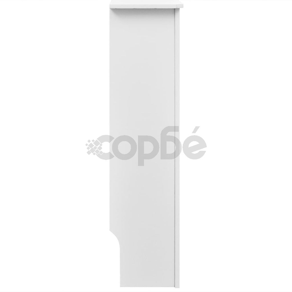 Бяла MDF декоративна решетка за отопляващ радиатор, 112 см