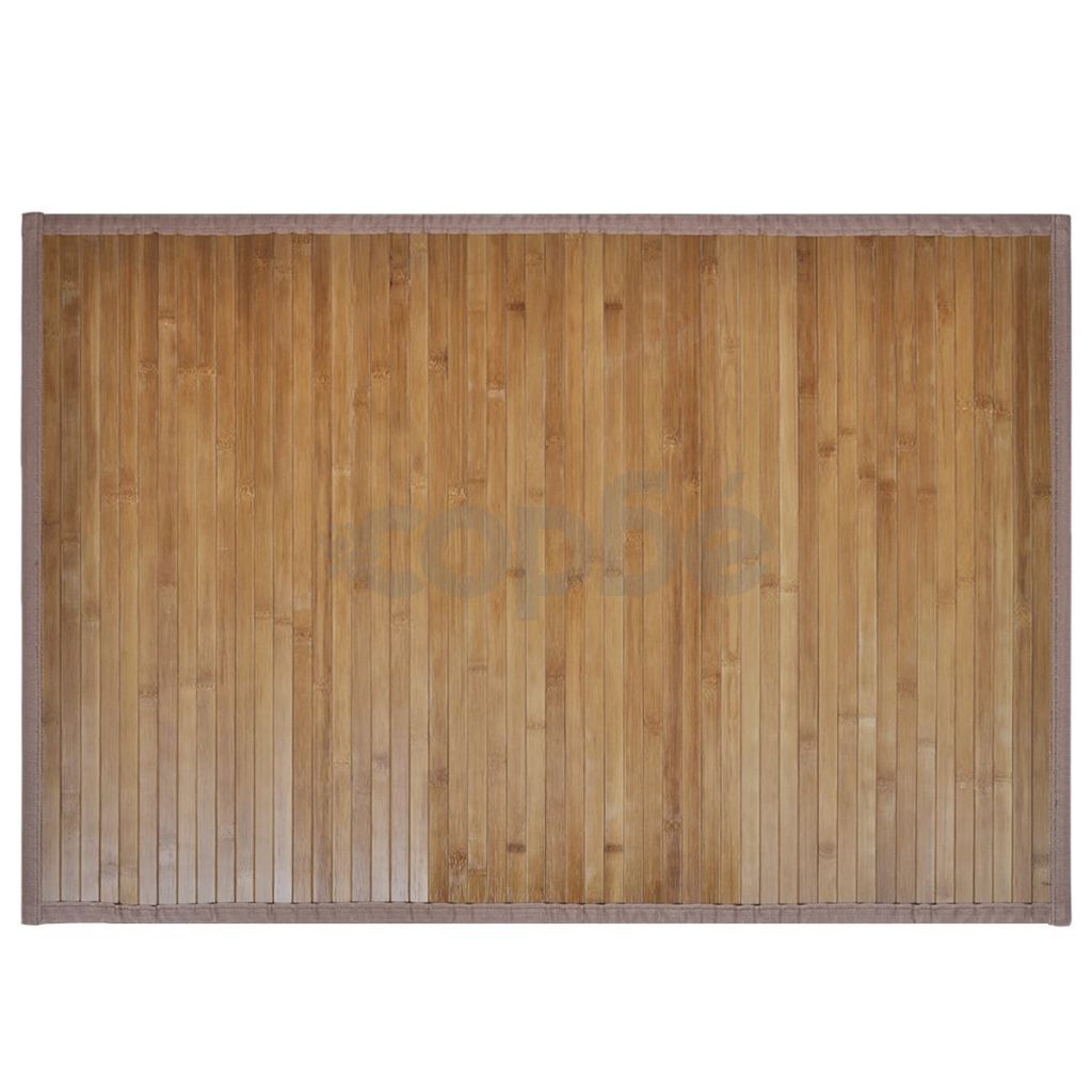 Бамбукова постелка за баня 60 x 90 см, кафява