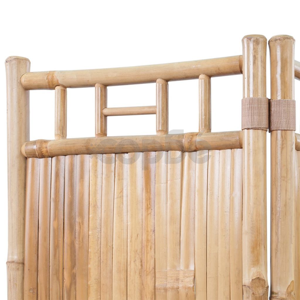 4-панелен параван от бамбук