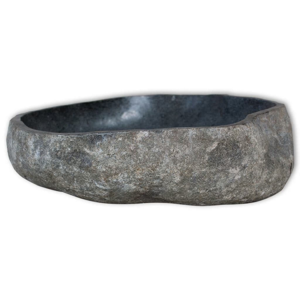 Мивка от речен камък, овална, 45-53 см 
