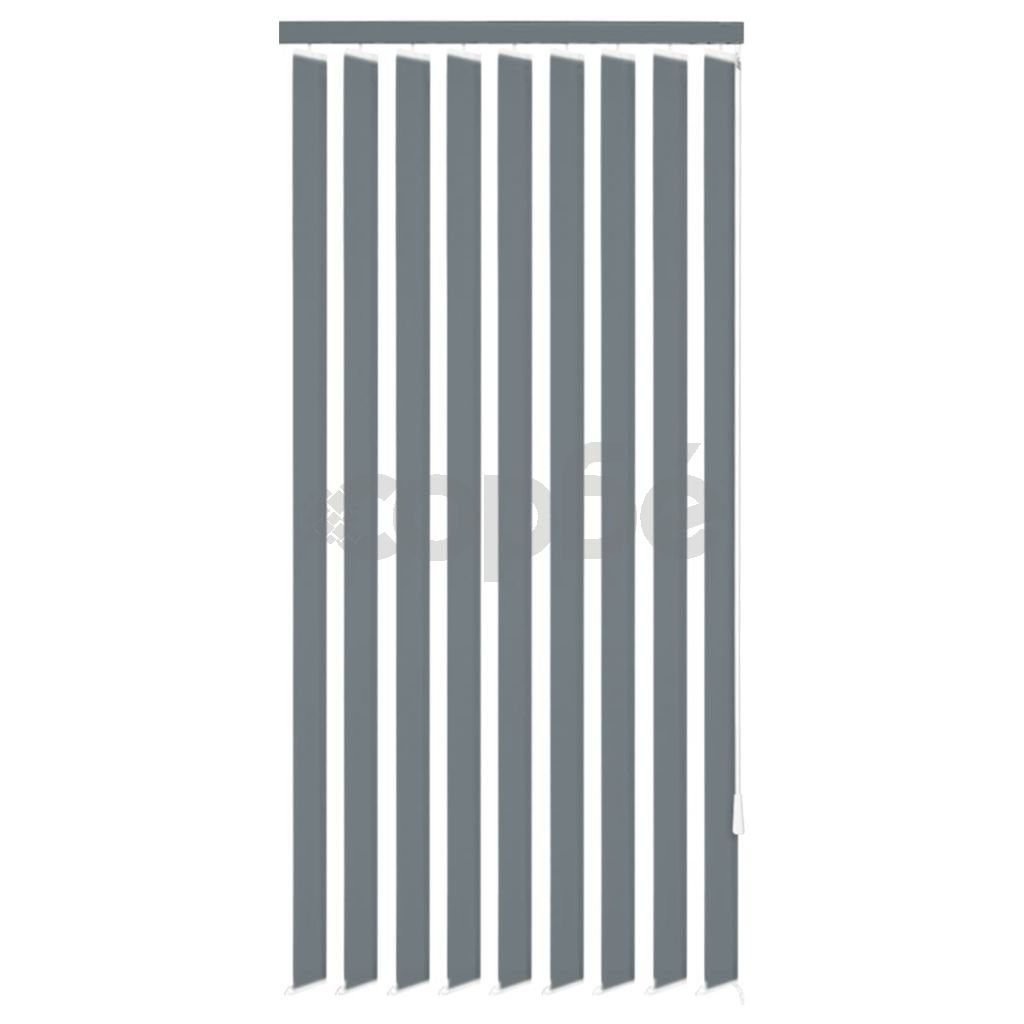 Вертикална щора, плат, 180x180 см, сива