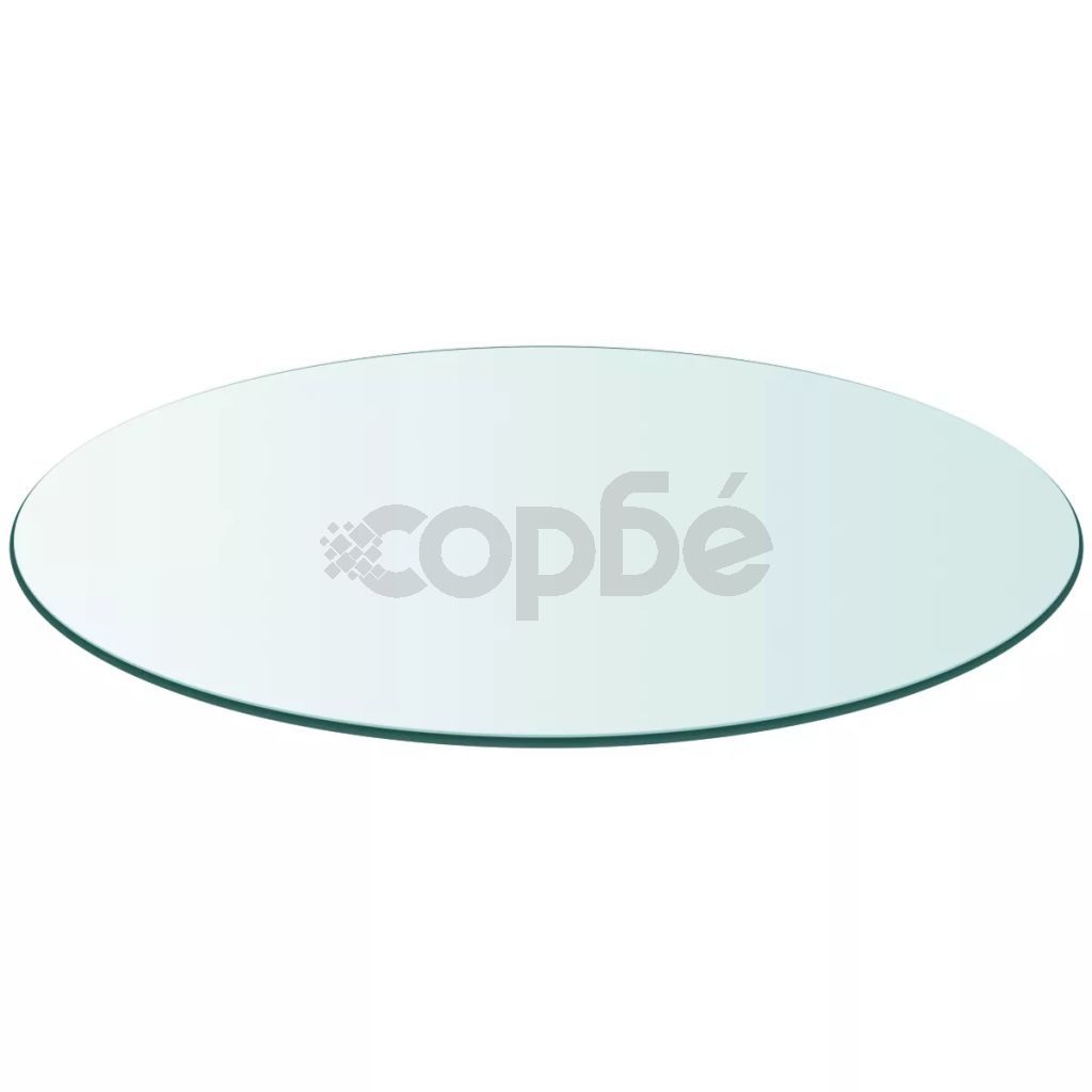Темпериран стъклен плот за кръгла маса, 500 мм