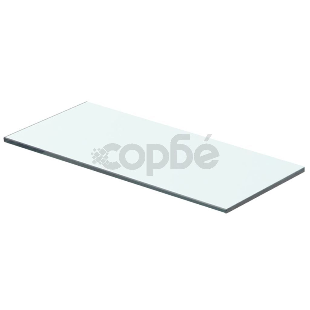 Плоча за рафт, прозрачно стъкло, 40 x 12 см