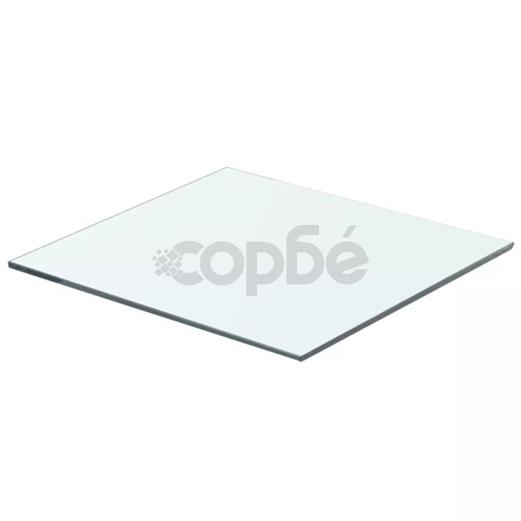 Плоча за рафт, прозрачно стъкло, 40 x 30 см
