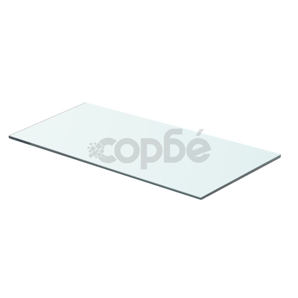 Плоча за рафт, прозрачно стъкло, 60 x 25 см
