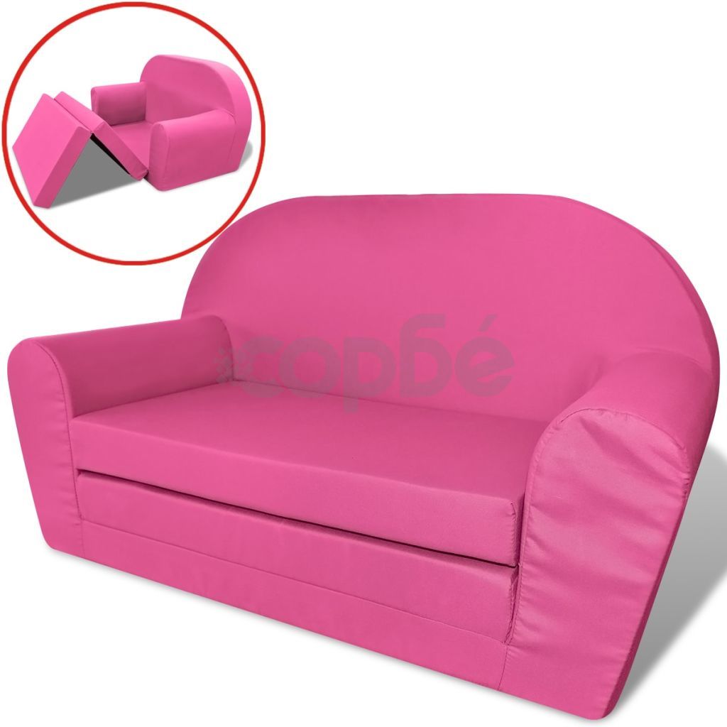 Детско разтегателно кресло, розово