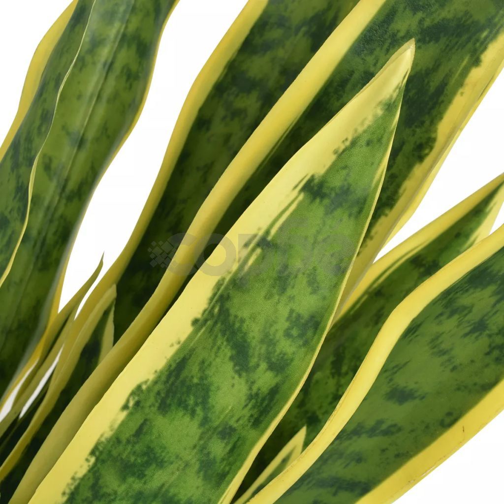 Изкуствено растение сансевиера със саксия, 65 см, зелено