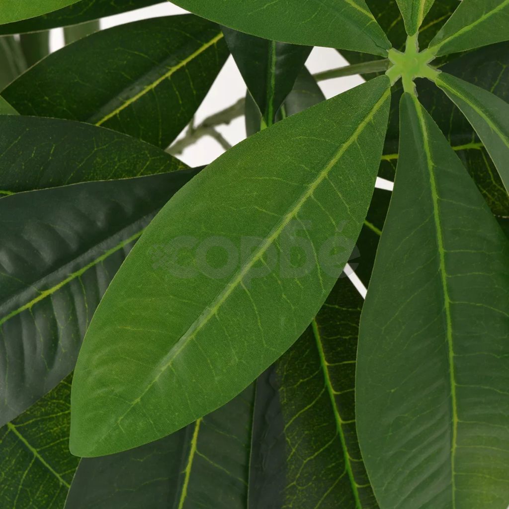 Изкуствено растение пахира със саксия, 145 см, зелено