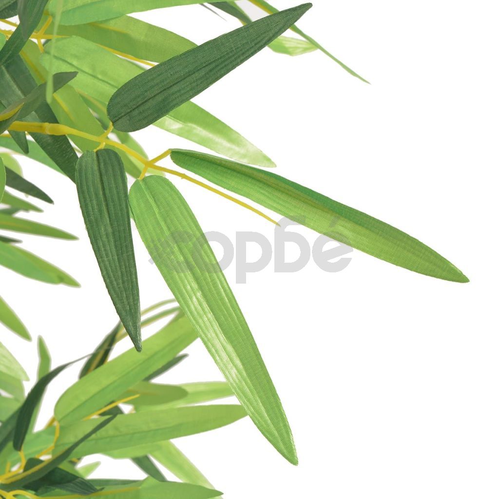 Изкуствено растение бамбук със саксия, 120 см, зелено