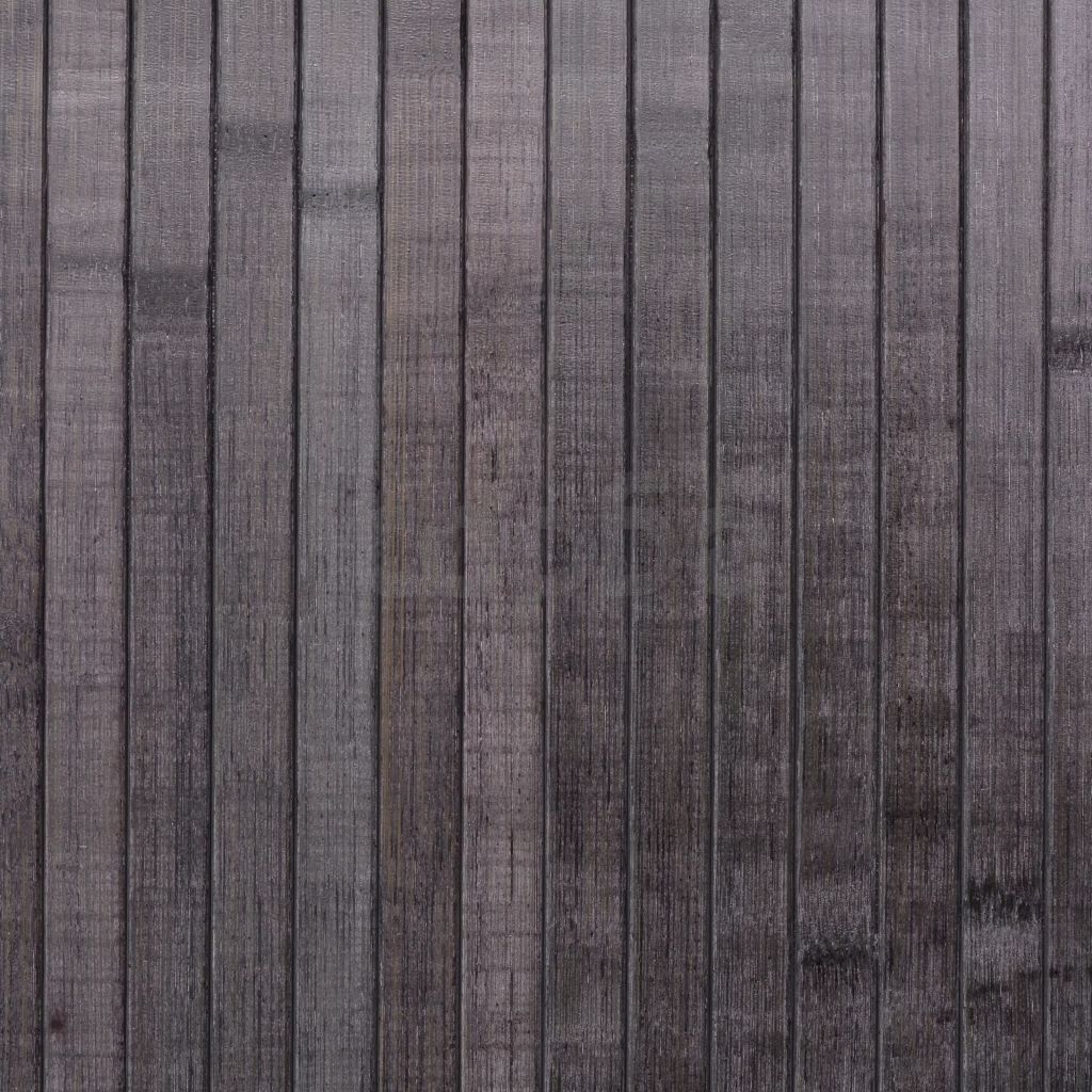 Разделител за стая от бамбук, сив, 250x165 cм