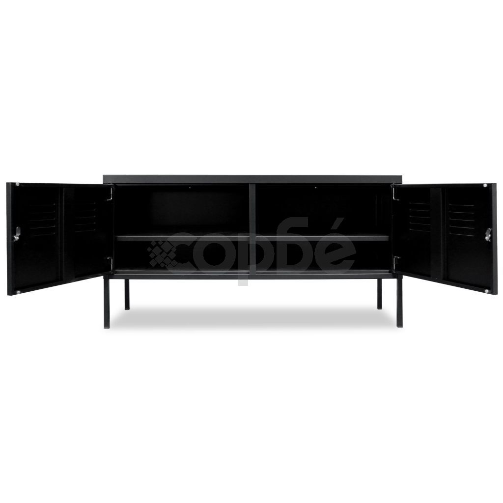 ТВ шкаф, 118х40х60 см, черен