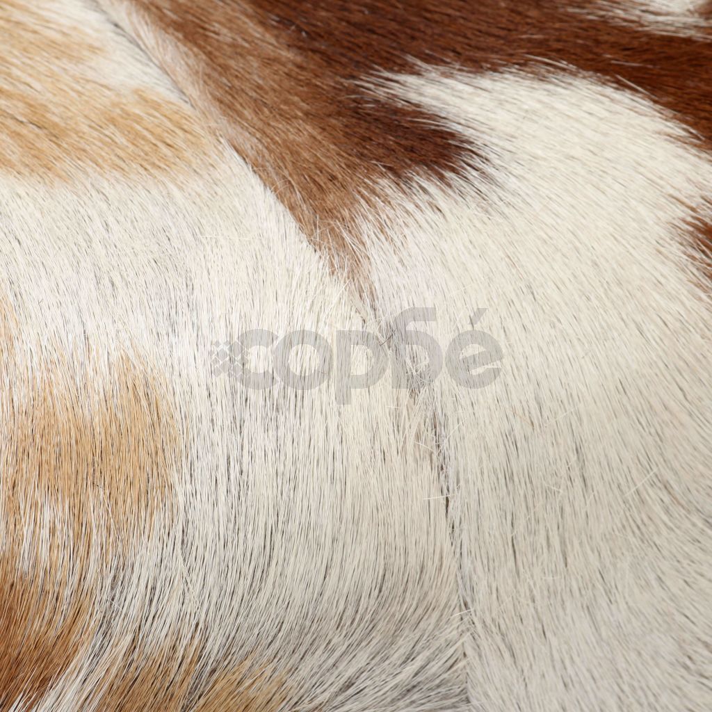 Табуретка, естествена козя кожа, 60x30x50 см   