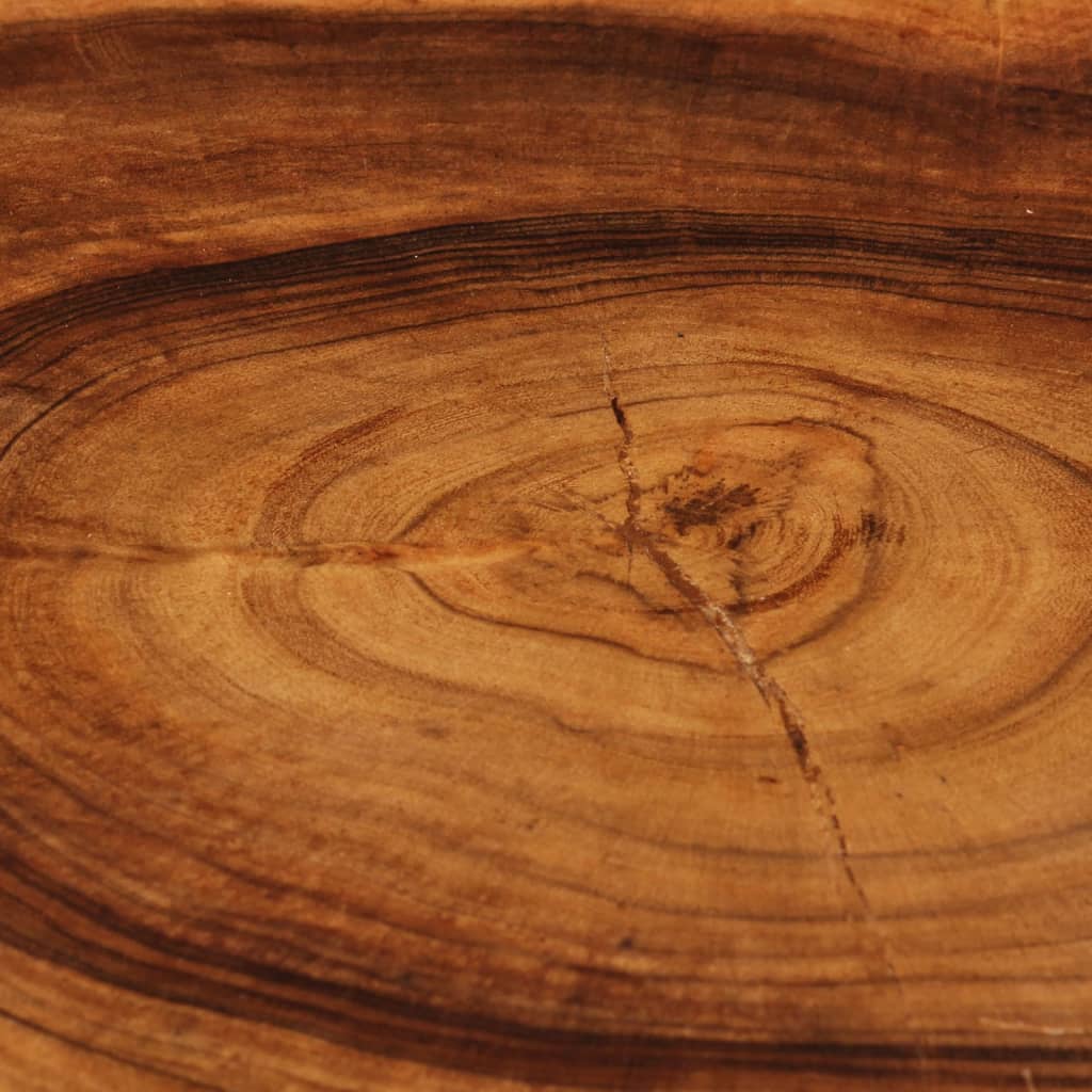 Маса за кафе, масивно акациево дърво, 60x55x25 см