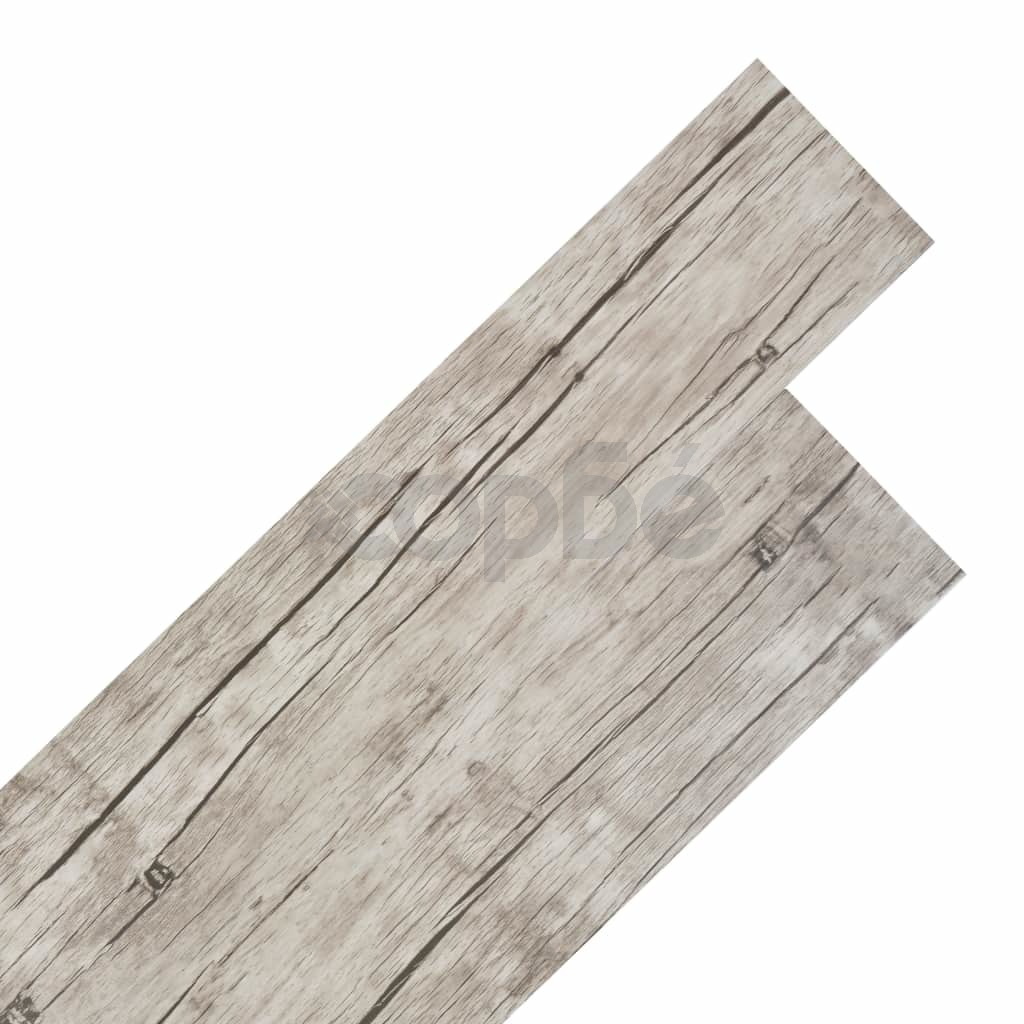 Самозалепващи подови дъски от PVC 5,02 кв.м. 2 мм цвят измит дъб