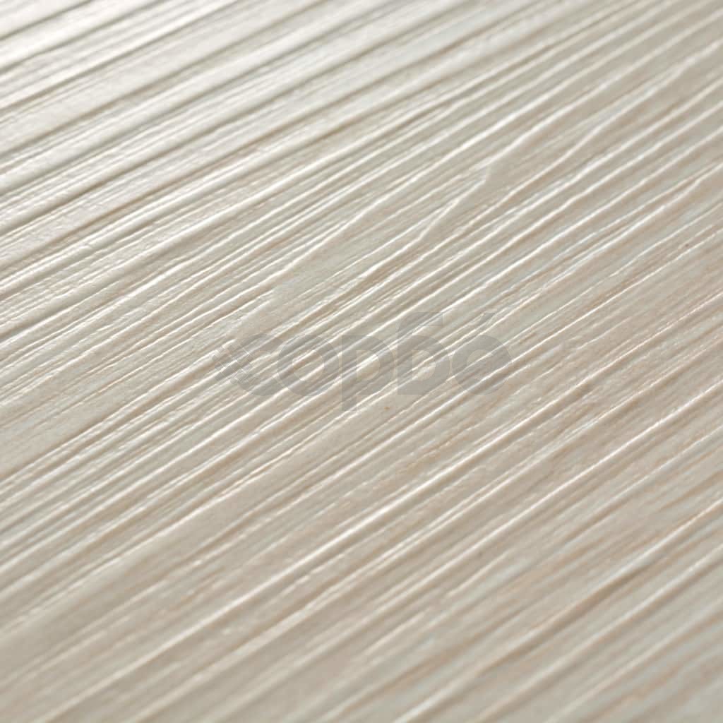 Самозалепващи подови дъски от PVC 5,02 кв.м. 2 мм цвят бял дъб