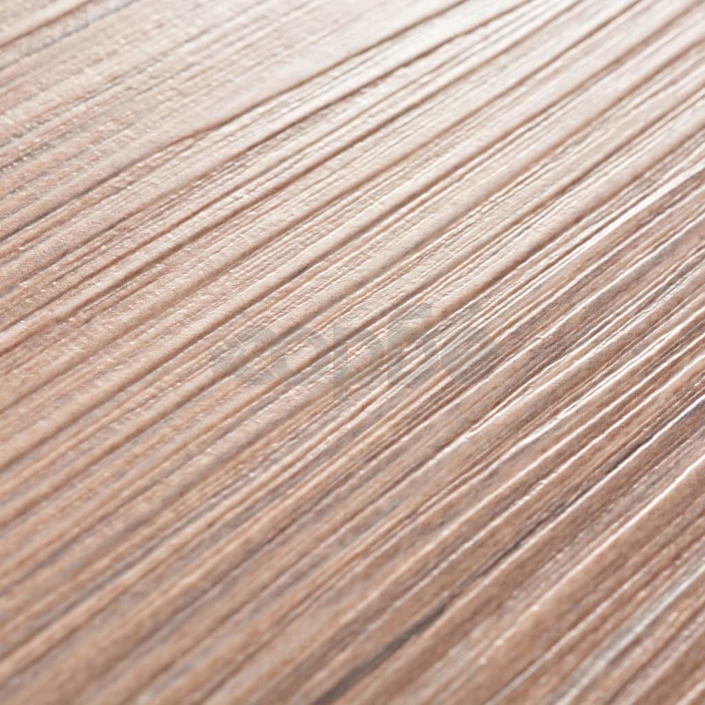 Самозалепващи подови дъски от PVC 5,02 кв.м. 2 мм цвят кафяв дъб