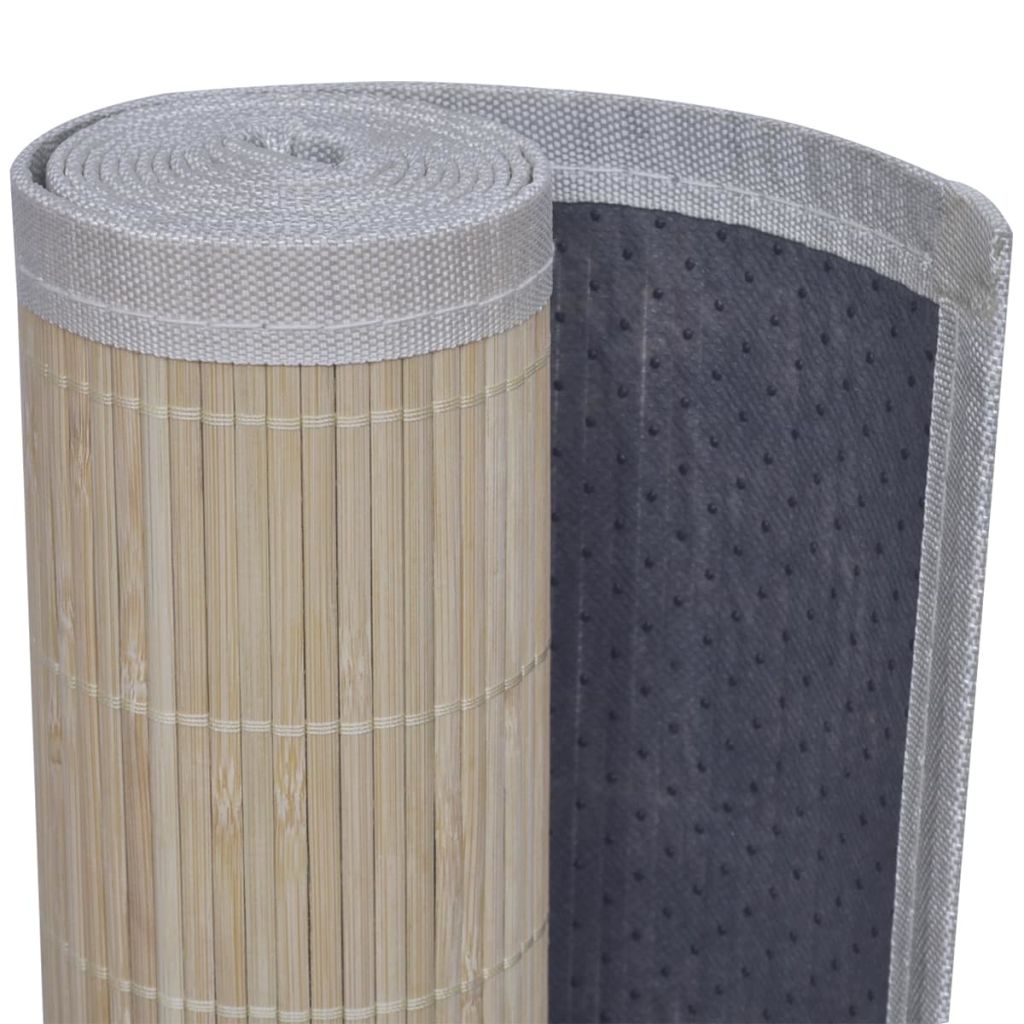 Бамбуков килим, 100x160 см, естествен цвят