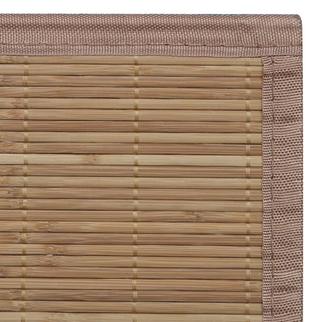Бамбуков килим, 160x230 см, кафяв