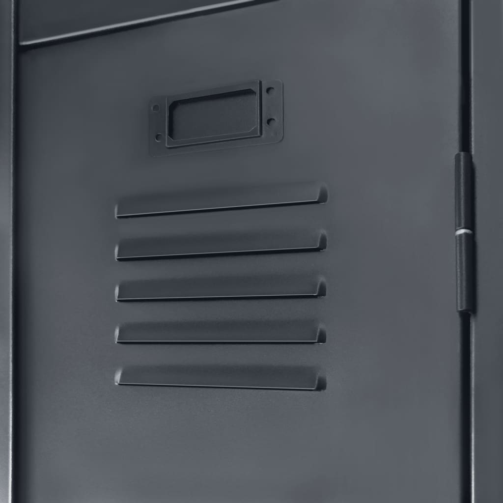 Метален шкаф в индустриален стил, 90x45x180 cм