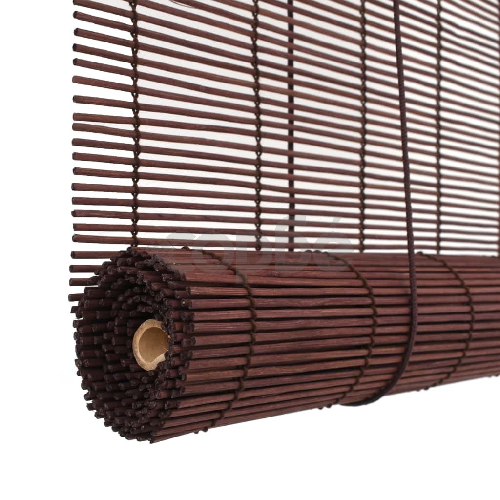 Бамбукова ролетна щора, 80x160 см, тъмнокафява