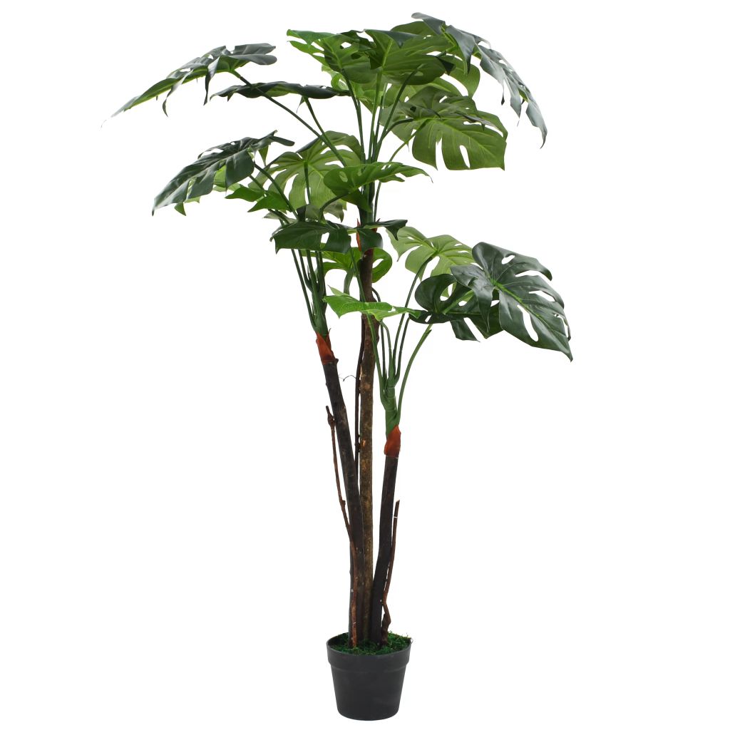 Изкуствено растение монстера в саксия, 130 см, зелено