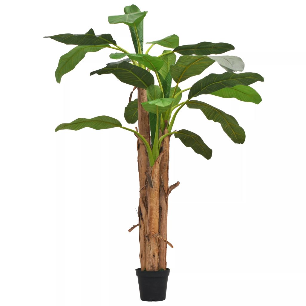Изкуствено растение банан в саксия, 250 см, зелено