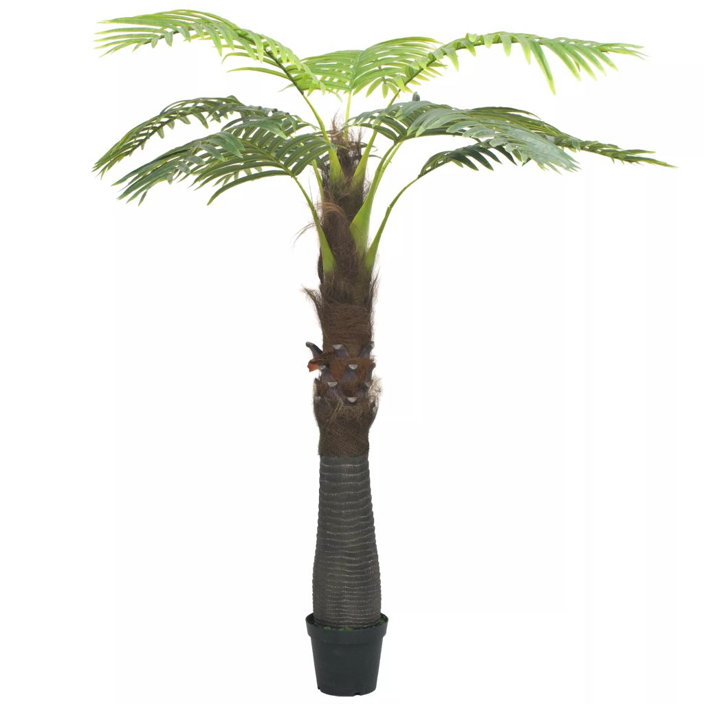 Изкуствено растение палма в саксия, 253 см, зелено