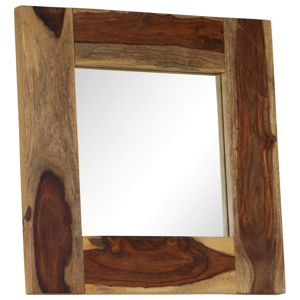 Огледало, шишамово дърво масив, 50x50 см