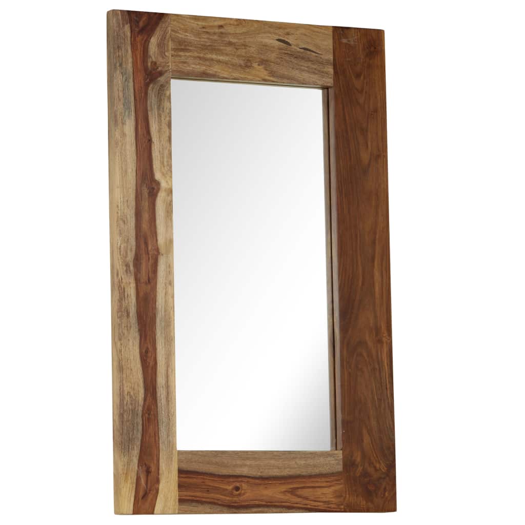Огледало, шишамово дърво масив, 50x80 см