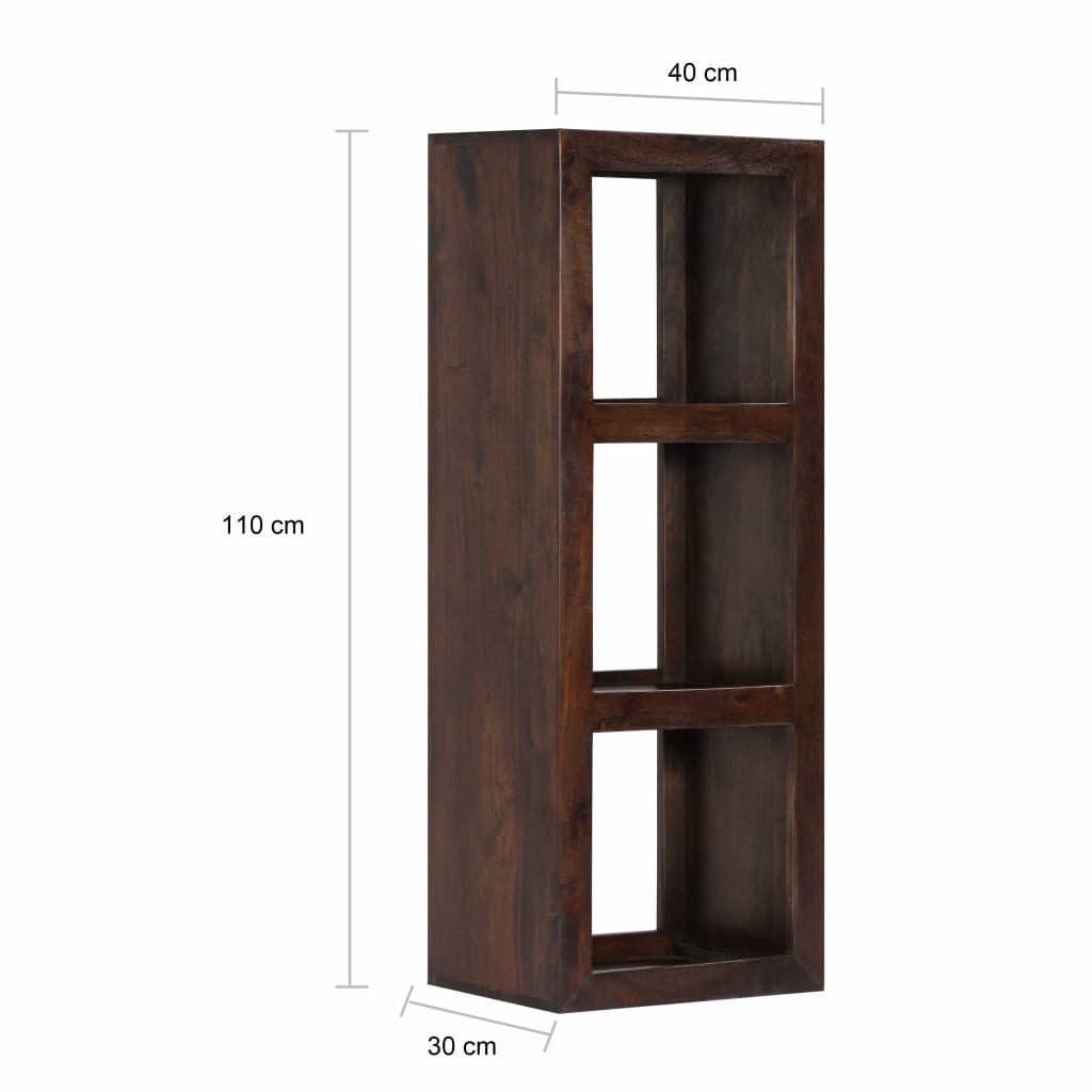Конзолен шкаф, 40x30x110 см, акациево дърво масив