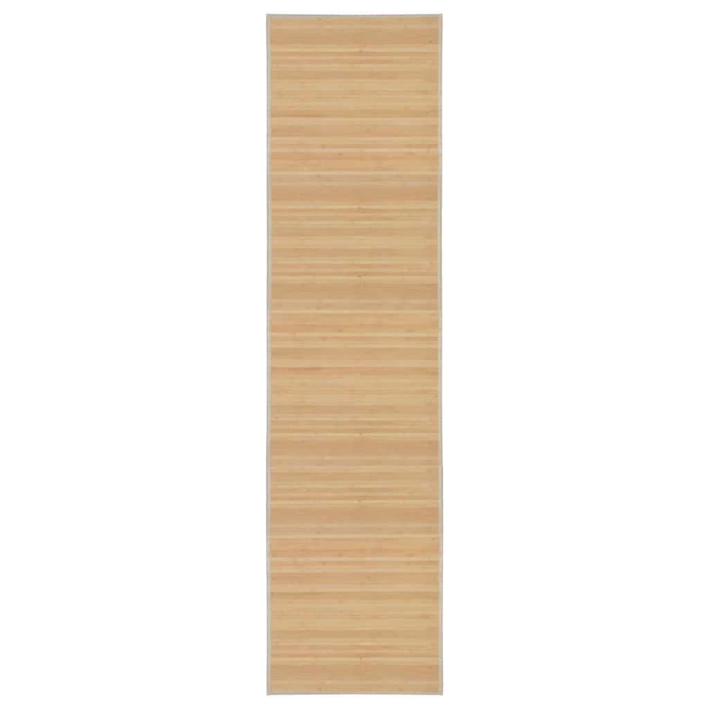 Бамбуков килим, 80x300 см, натурален цвят