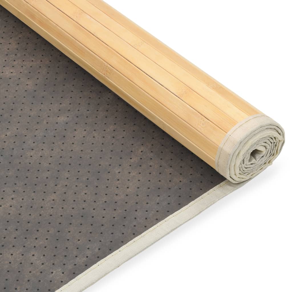 Бамбуков килим, 100x160 см, естествен цвят