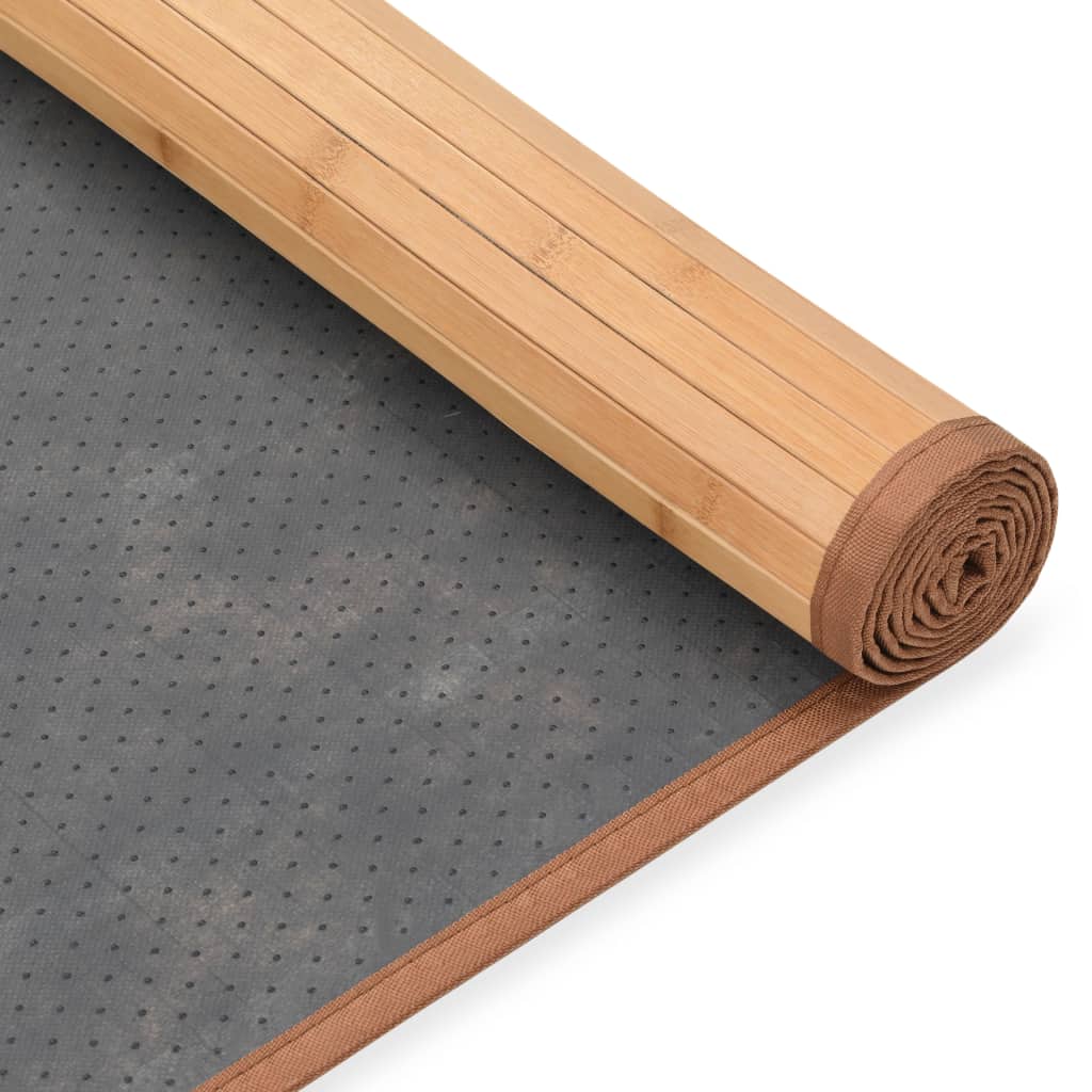 Бамбуков килим, 80x200 см, кафяв