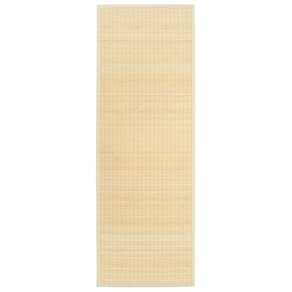 Йога постелка, бамбук, 60x180 см, естествен цвят