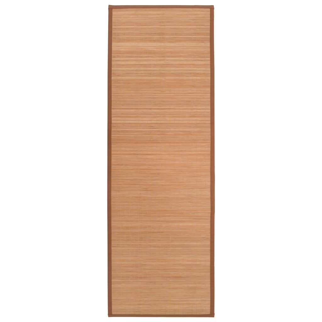 Йога постелка, бамбук, 60x180 см, кафява
