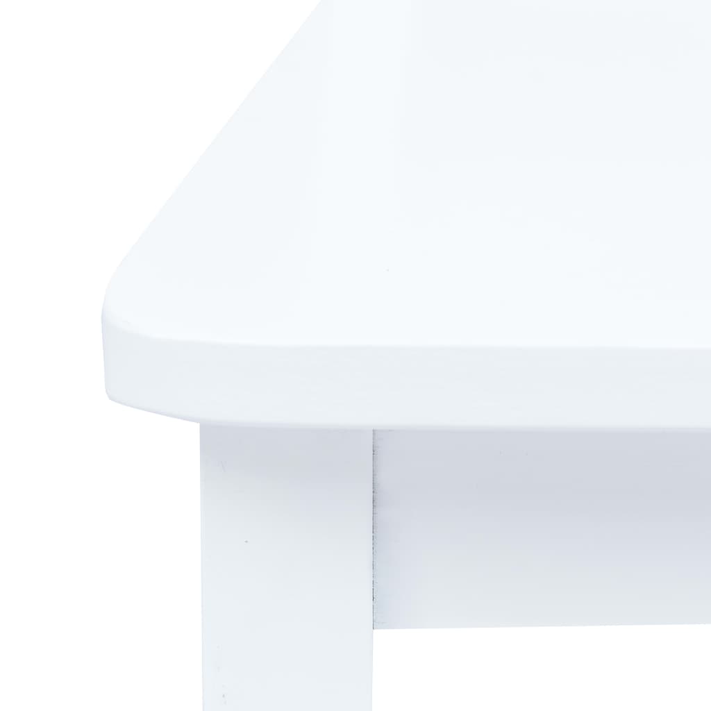 Трапезни столове, 2 бр, бели, масивна каучукова дървесина
