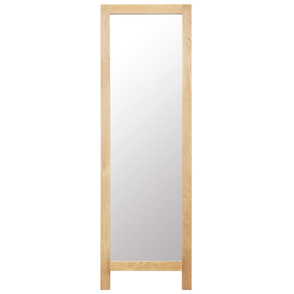 Свободностоящо огледало, 48x46,5x150 см, дъб масив