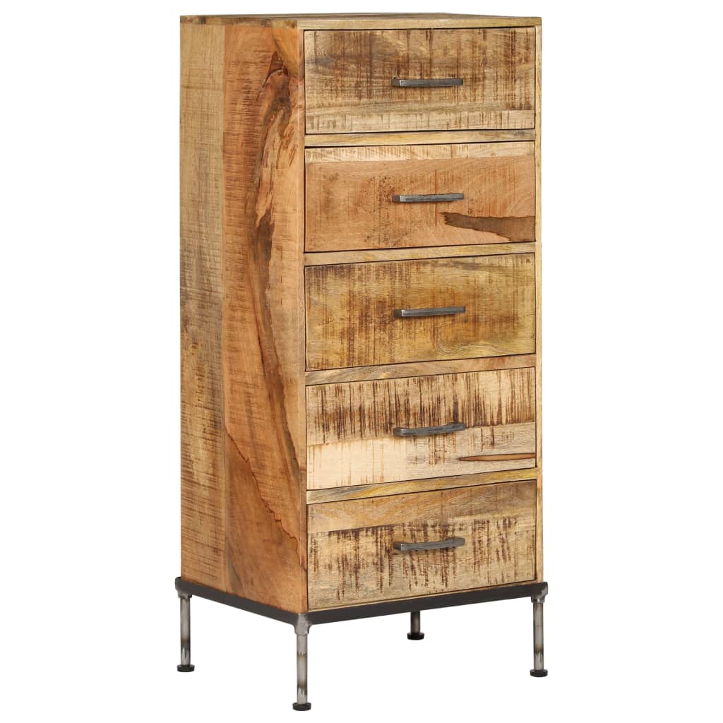 Шкаф с чекмеджета, 45x35x106 см, мангово дърво масив