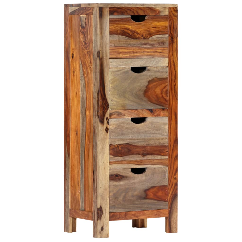 Шкаф с чекмеджета, 40x30x100 см, шишамово дърво масив
