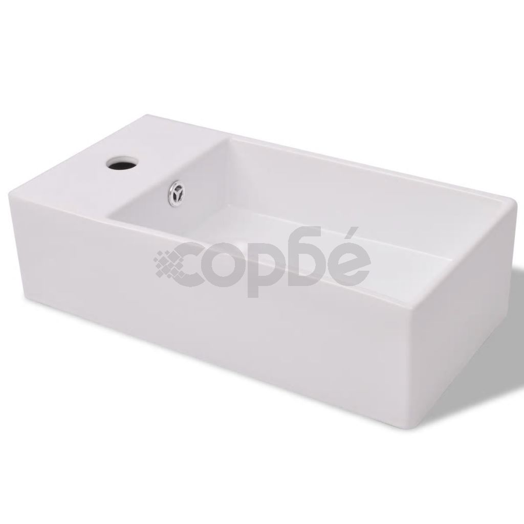 Комплект мебели за баня от 3 части и мивка, черен цвят 