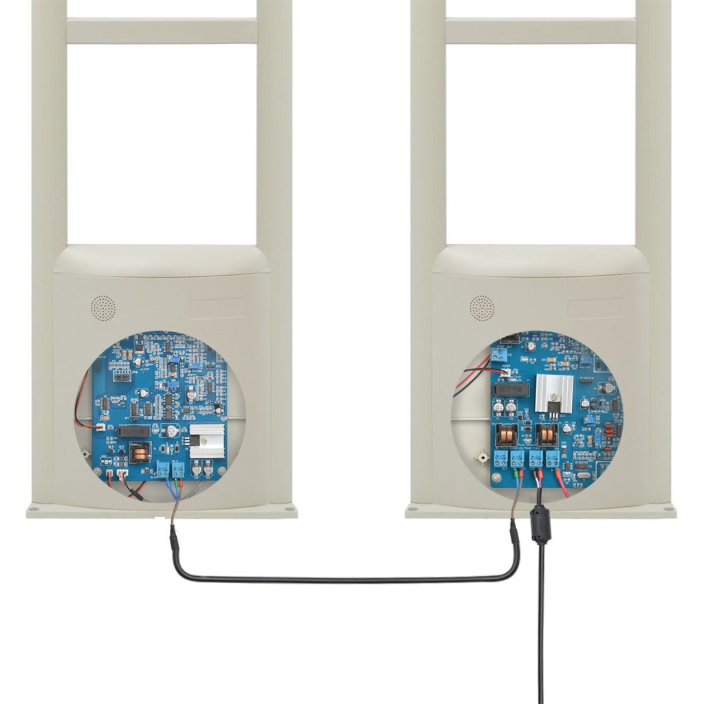RF антенна система с тагове и детачери за тагове 8,2 MHz бяла