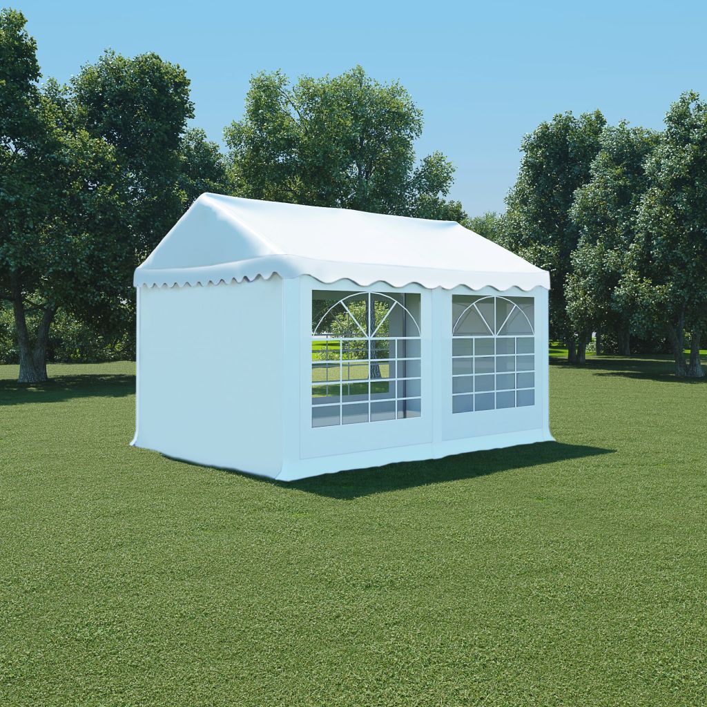 Градинска шатра, PVC, 3x4 м, бяла