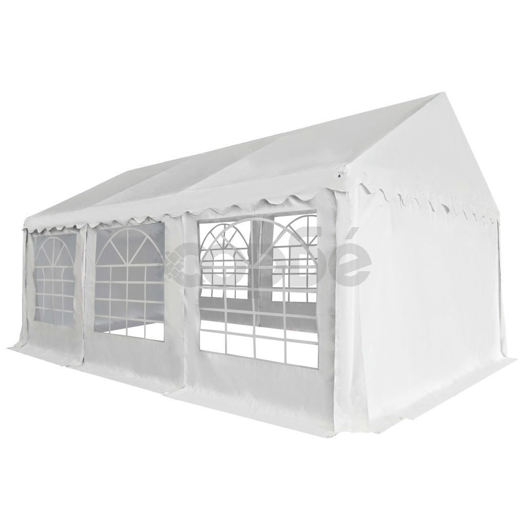 Градинска шатра, PVC, 3x6 м, бяла