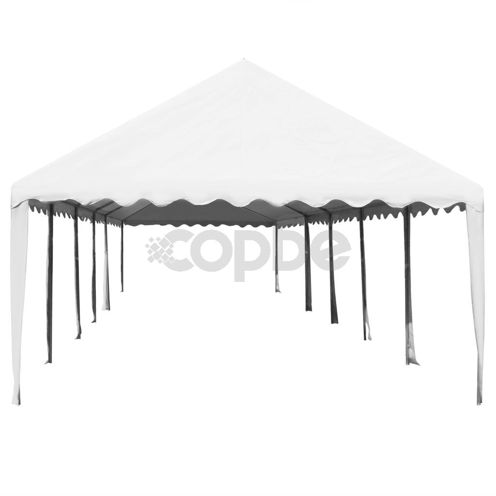 Градинска шатра, PVC, 5x10 м, бяла