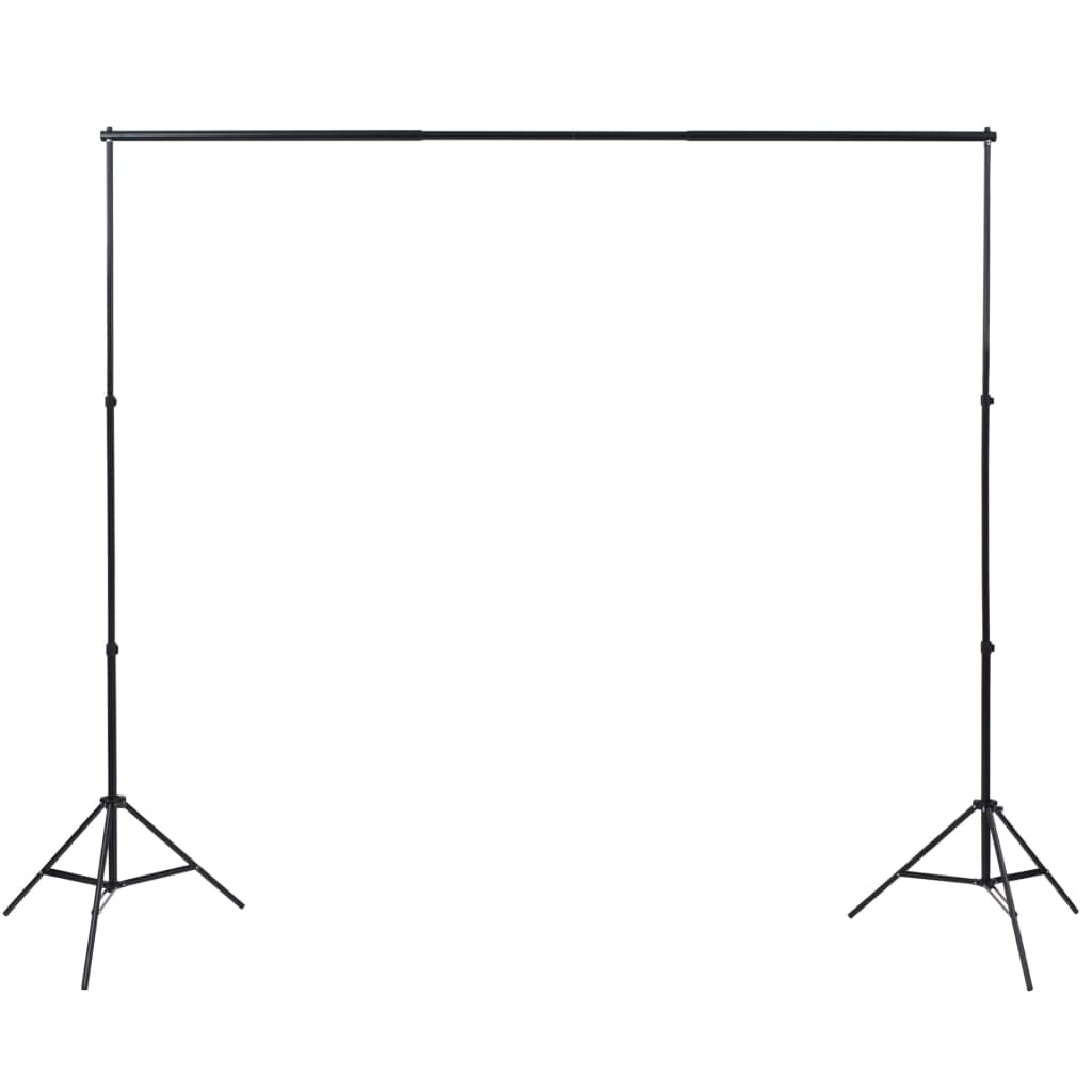 Комплект за фото студио 3 памучни фона регулируема рамка 3х5 м