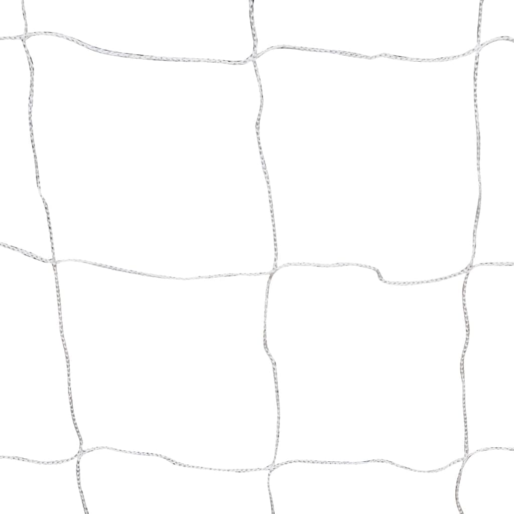 Футболни врати, 2 бр, с мрежи, 182x61x122 см, стомана, бели