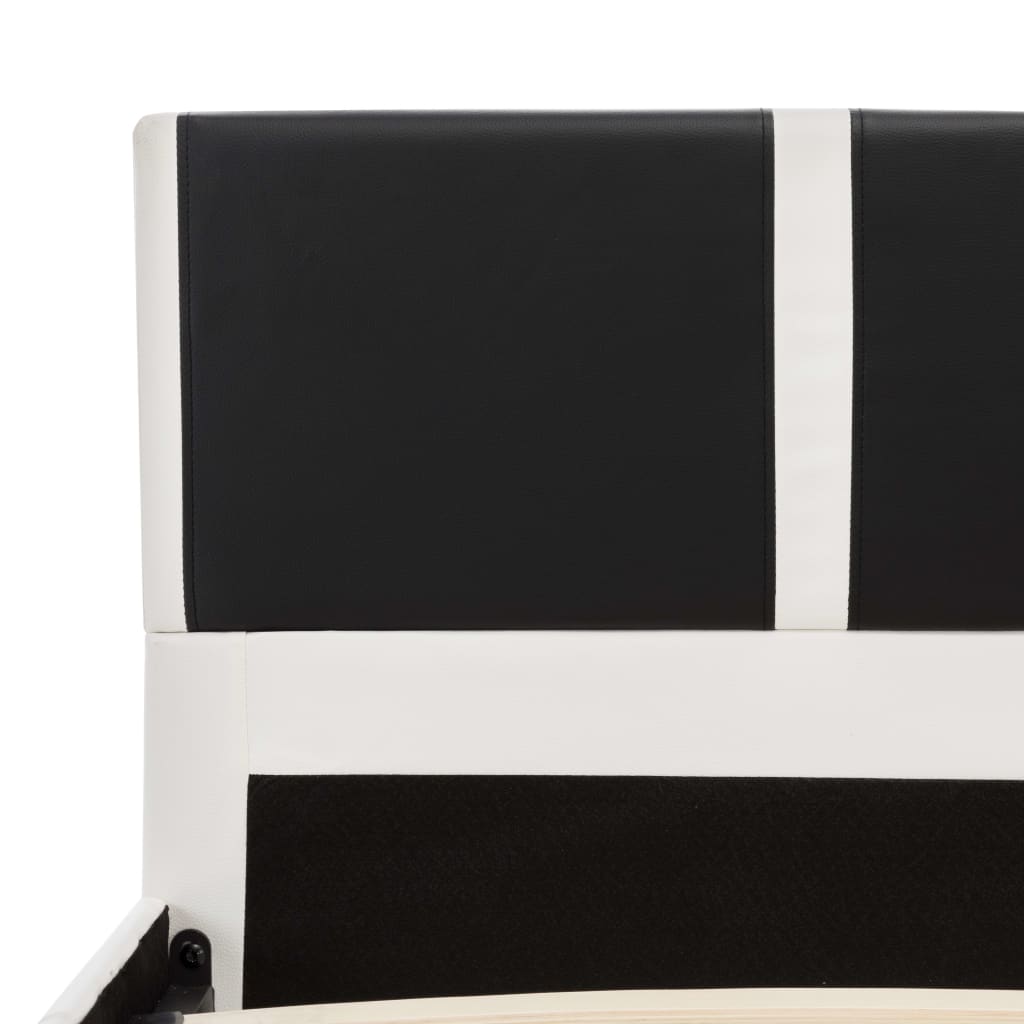 Легло с матрак от мемори пяна, изкуствена кожа, 120x200 см