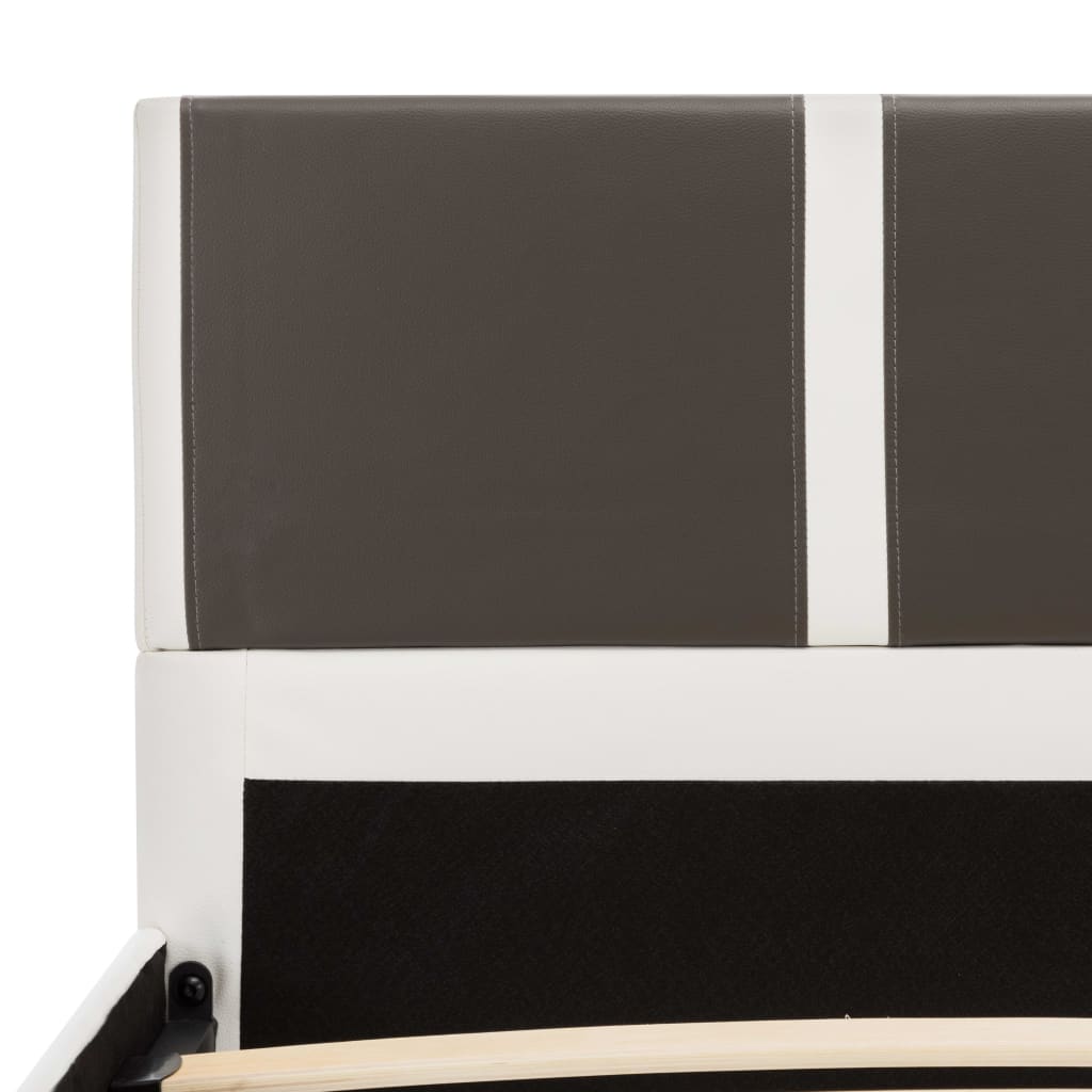Легло с матрак от мемори пяна, изкуствена кожа, 120x200 см