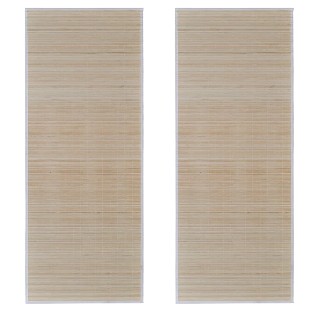 Правоъгълни килими от естествен бамбук 2 бр 120x180 см