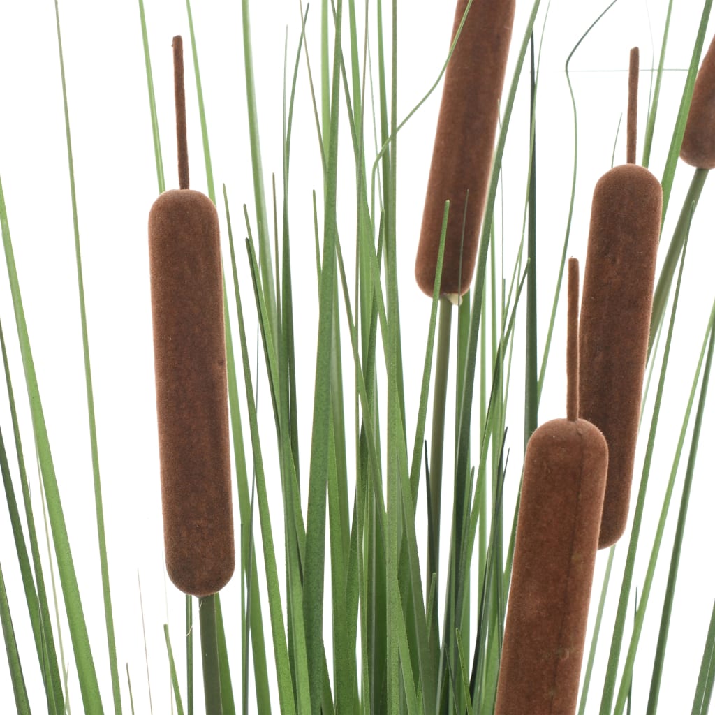 Изкуствено растение декоративна трева с папур, 85 см